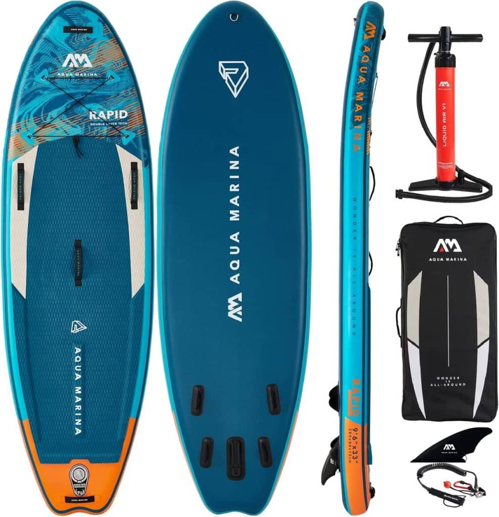 Test du sup Aqua Marina Rapid 9'6" multicolore