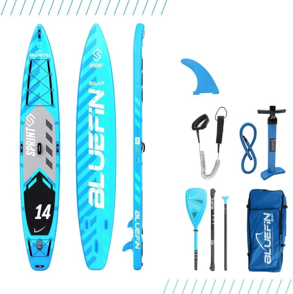Test bluefin SUP Sprint 427 cm : performance et style unisexes