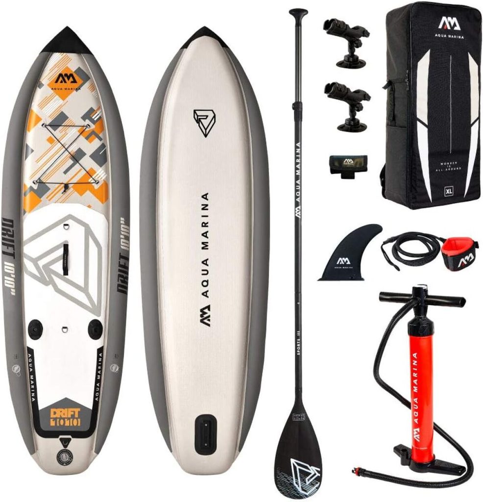 Test de la planche Sup Aqua Marina Tableau multicolore
