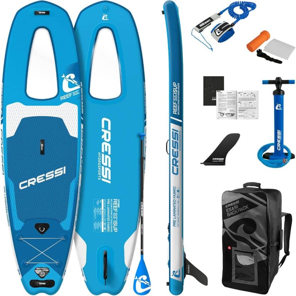 Test du Cressi Isup Reef Window : kit SUP gonflable rapide et complet