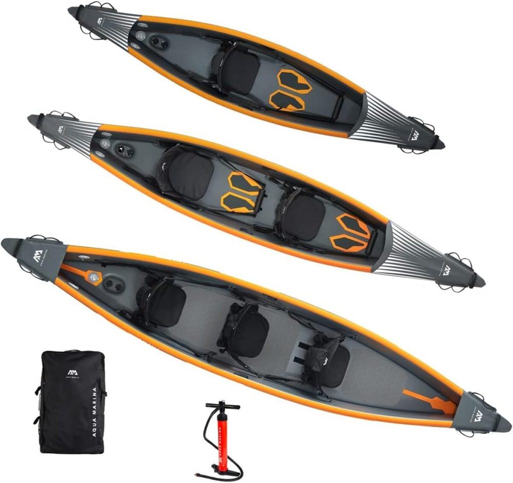 Test du kayak Aqua Marina Tomahawk AIR-C 15’8” : l'aventure multicolore