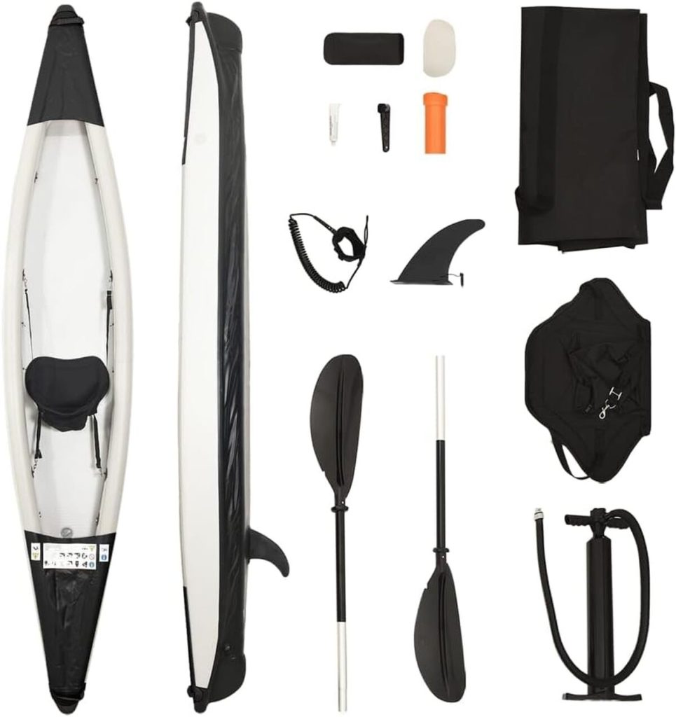 Test du kayak gonflable vidaXL bleu 375x72x31 cm