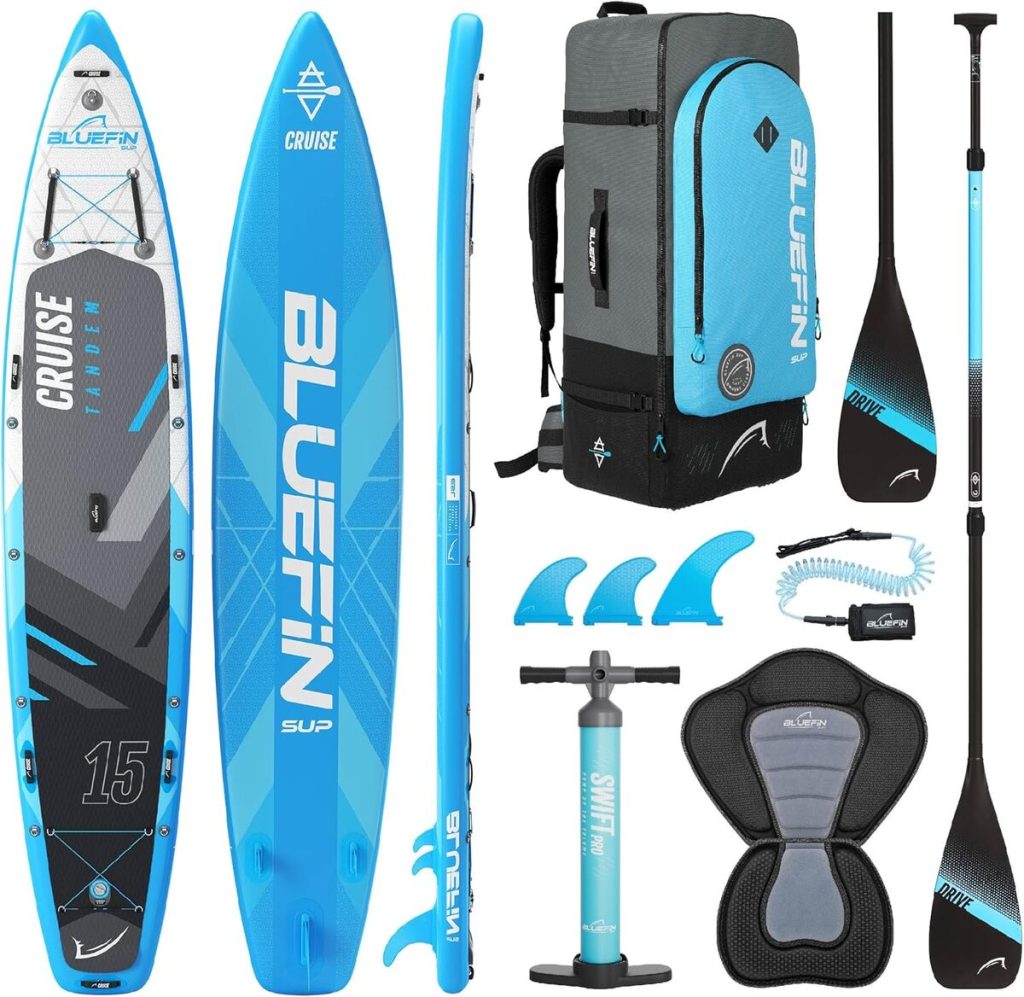 Test du paddleboard tandem Bluefin Cruise 15' avec accessoires inclus