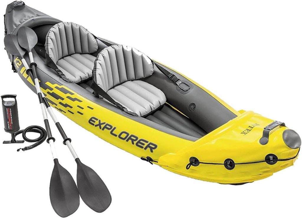 Test : kayak gonflable Intex Explorer K2, double place pratique