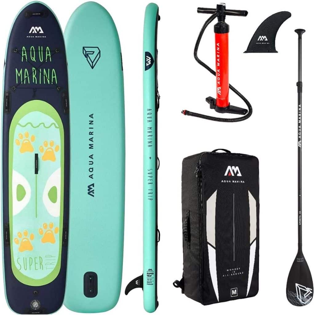Test de la mega sup super trip 370cm d'Aqua Marina