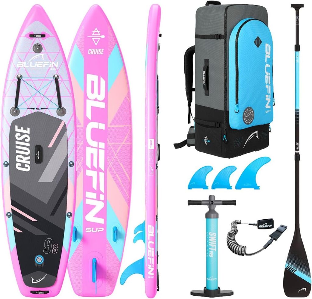 Test de la planche de stand up paddle Bluefin Cruise 9'8 : transport facile et accessoires inclus