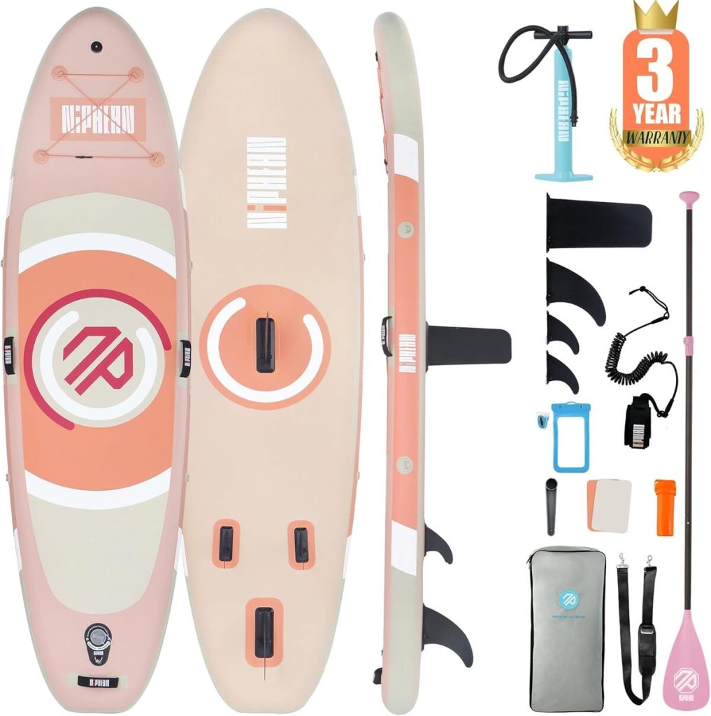 Test de la planche Niphean : stand up paddle gonflable 305 cm pour débutants
