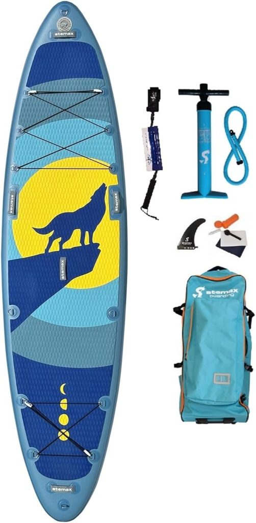 Test de la planche Stemax Wild Dog : paddle gonflable 11'8" fitness et yoga