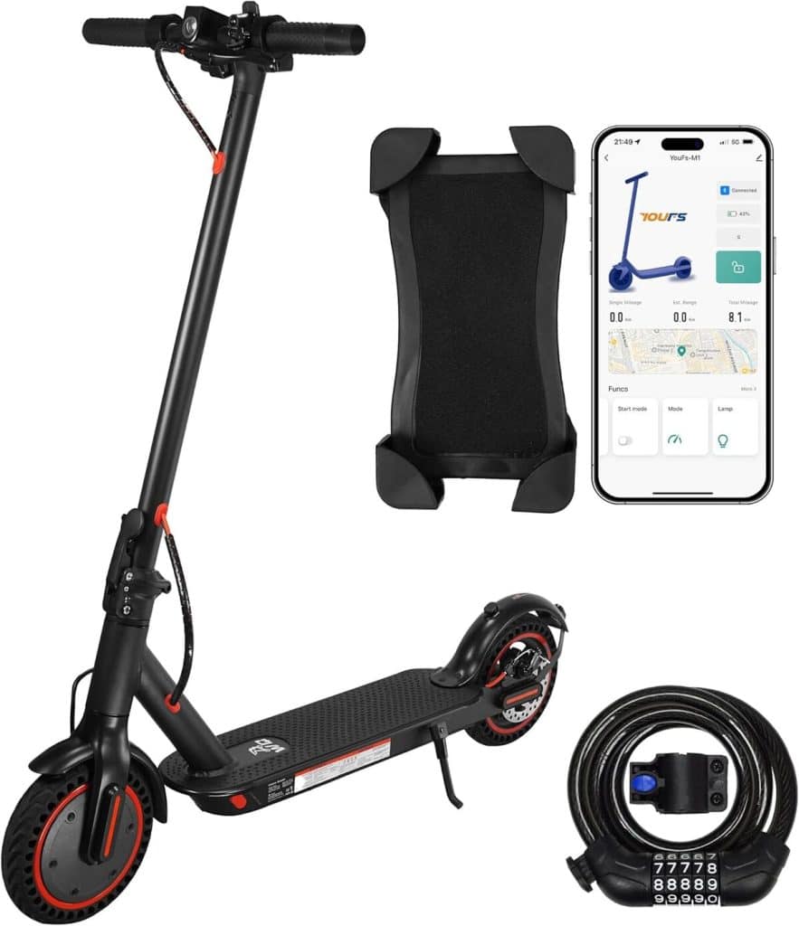 Test de la trottinette électrique 8, 5 pouces : batterie 10, 4 Ah et support téléphone