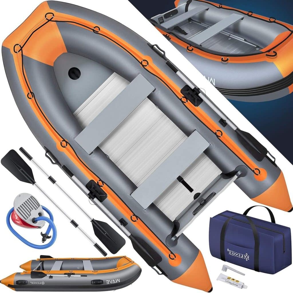 Test du bateau pneumatique KESSER Wave 3, 20 m pour 4 personnes