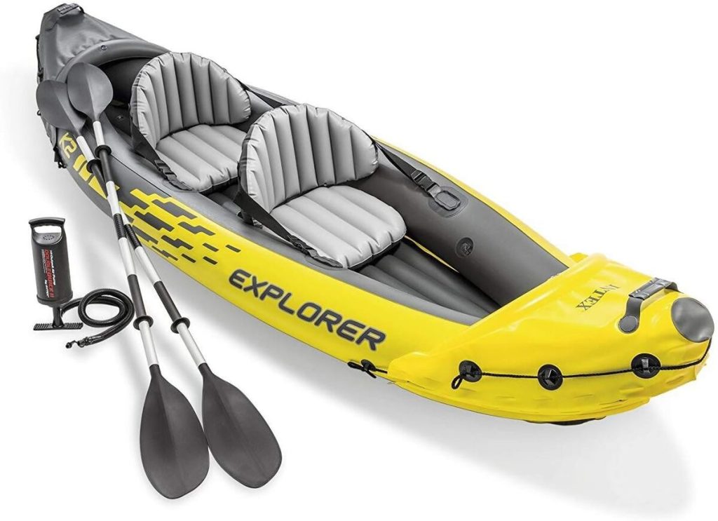 Test du kayak gonflable 2 places Intex Explorer K2