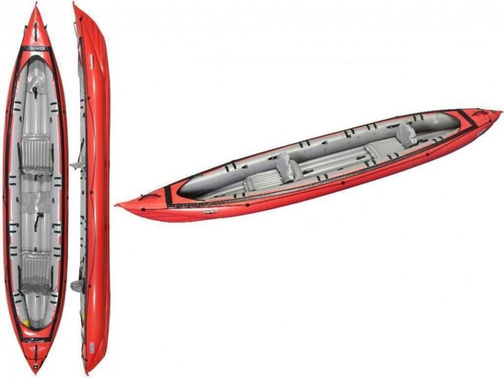 Test du kayak gonflable Gumotex Seawave rouge 044119-R