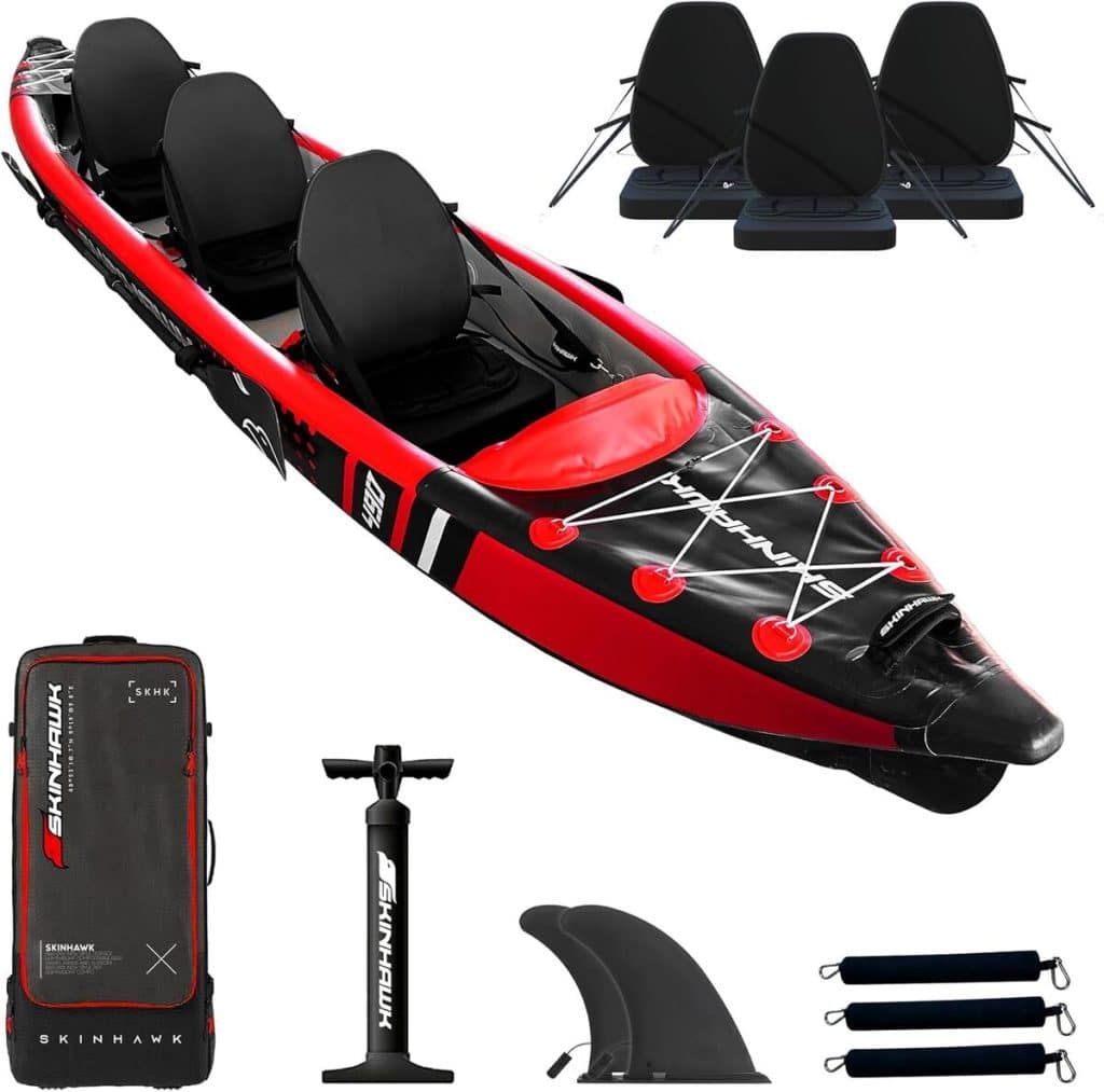 Test du kayak Skinhawk Adventure 490 cm rouge