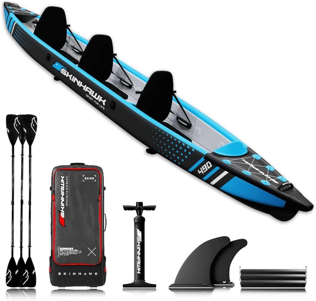 Test du kayak Skinhawk Premium Drop Stitch 490 : embarquez pour l'aventure