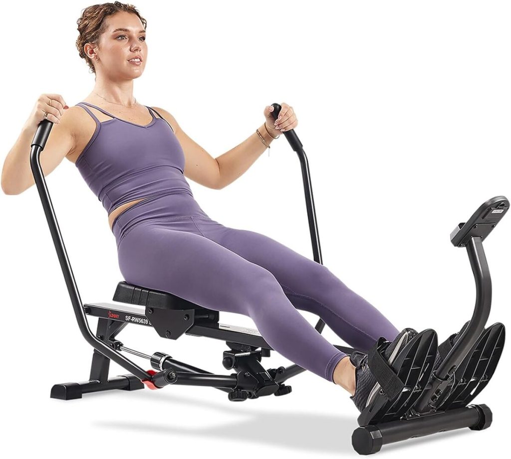 Test du rameur compact Sunny Health & Fitness SF-RW5639SMART : entraînement complet et intelligent