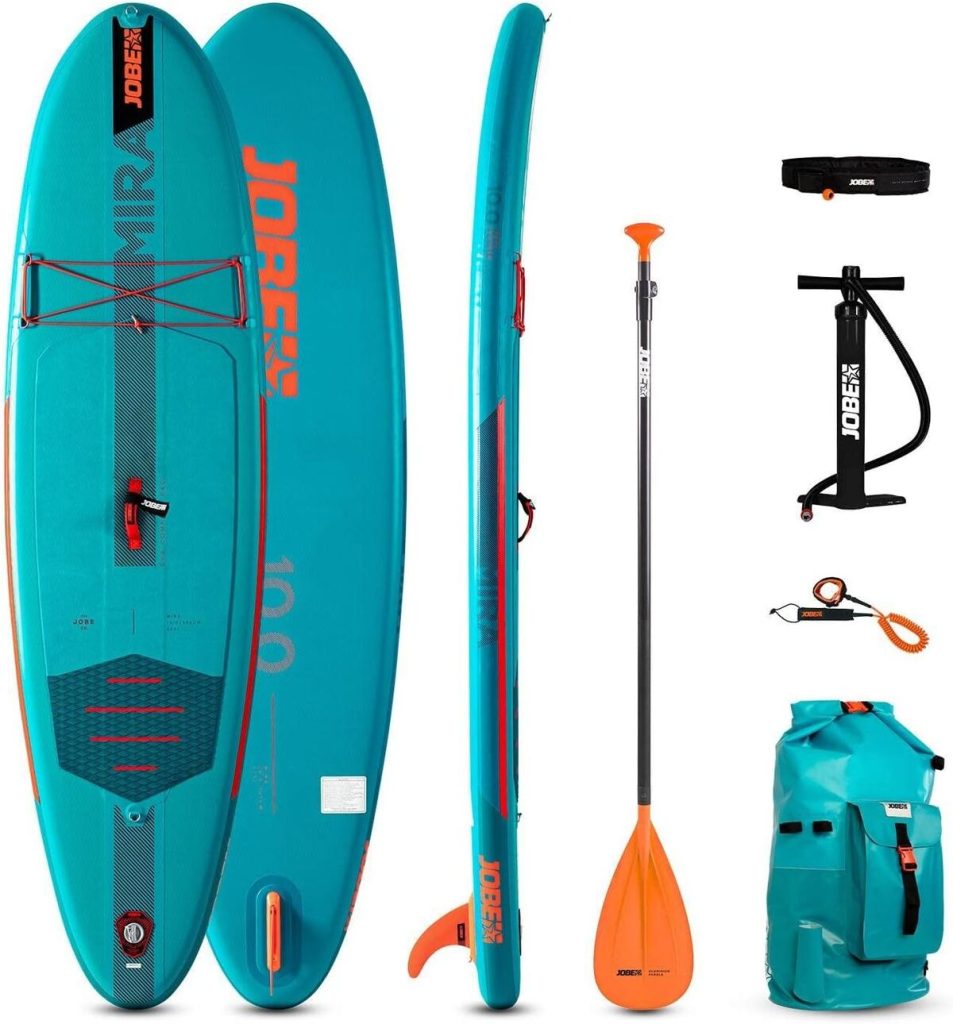 Test du sup paddle gonflable Jobe Mira 10'0 : pack complet