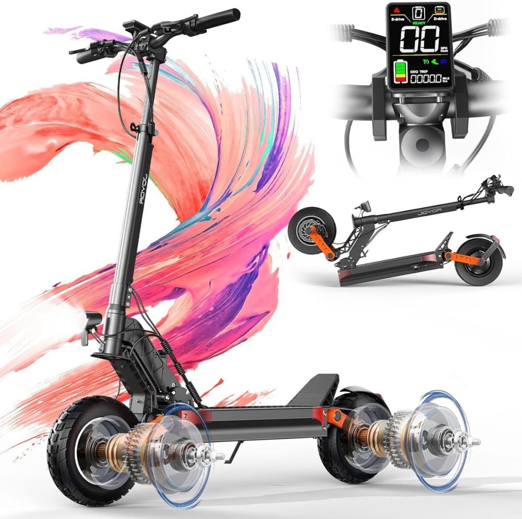 Test Joyor S10S : trottinette électrique puissante à double moteur 1000W