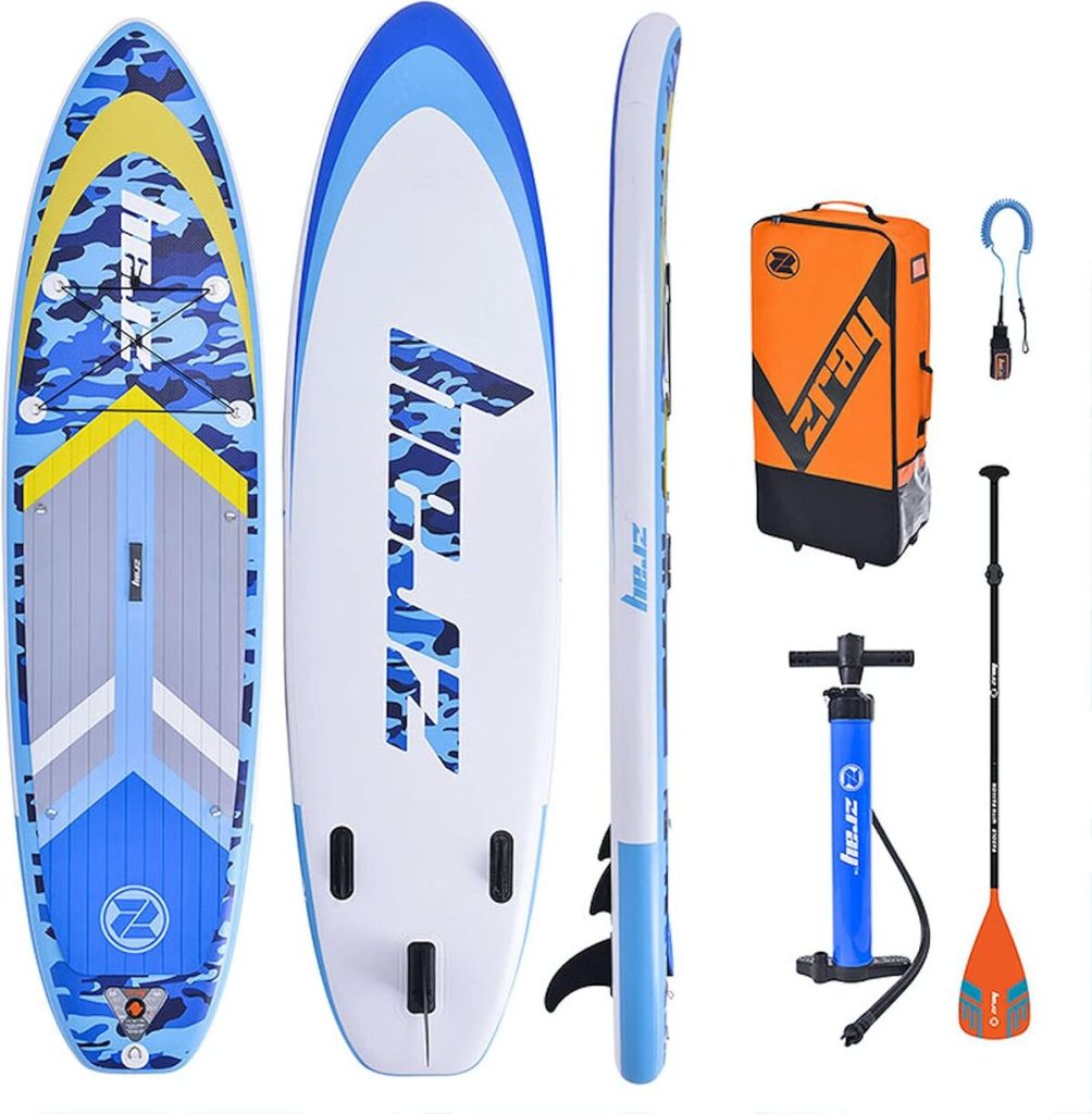 Test stand up paddle Zray Camo Bleu : performance et robustesse