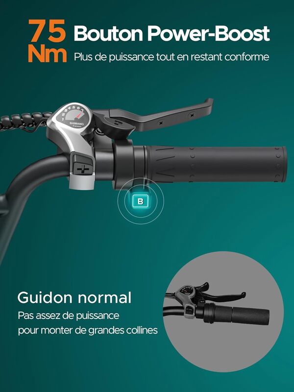 ENGWE Velo Electrique Homme 20 Pouces-vélo électrique 48V 13Ah Batterie, VTT Electrique Adulte Homme Shimano 7 Vitesses avec écran LCD, 25km/h avec Moteur 250w, autonomie jusqu'à 120km L20/L20 Boost