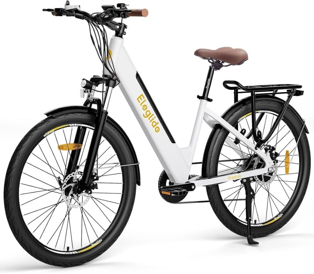 Test du vélo électrique Eleglide T1 Step-Thru : puissance urbaine en gris foncé