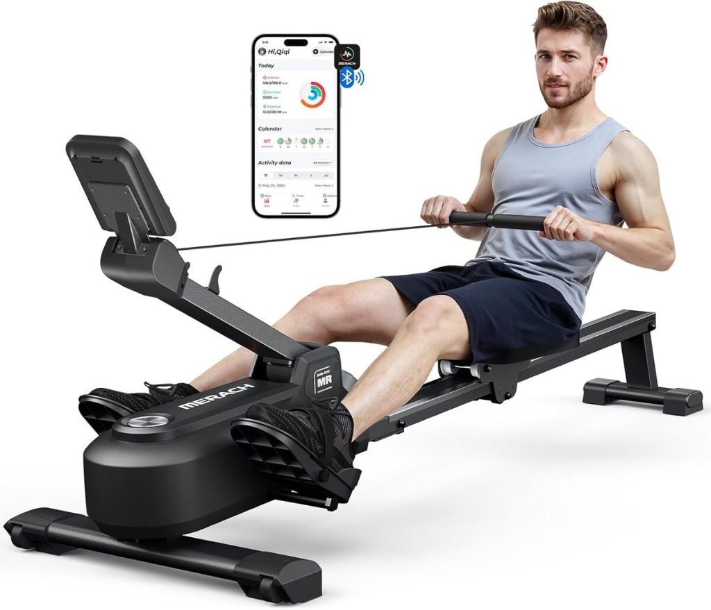 Test rameur pliable Merach : 16 niveaux de résistance pour le fitness à domicile