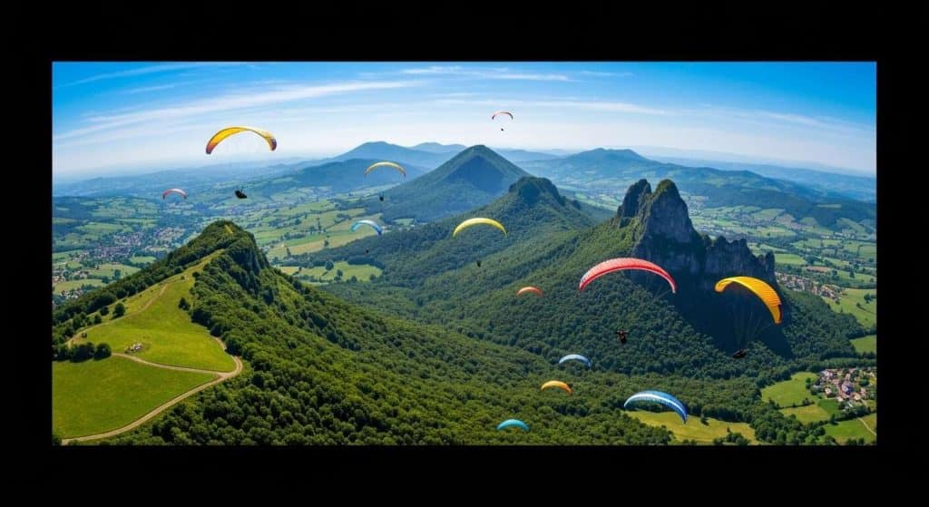 Les 5 meilleurs sites de parapente dans le Puy-de-Dôme