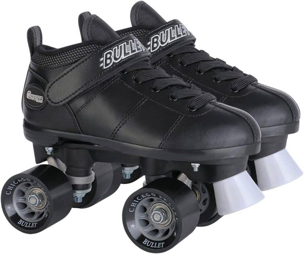 Test des patins à roulettes Chicago Bullet Speed quad, noir, taille 2