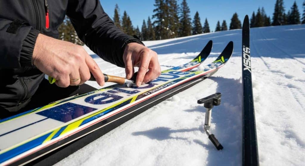 Guide : entretenir ses skis de fond efficacement
