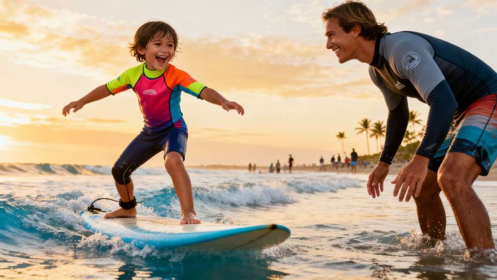 Comment apprendre le surf à son enfant ?