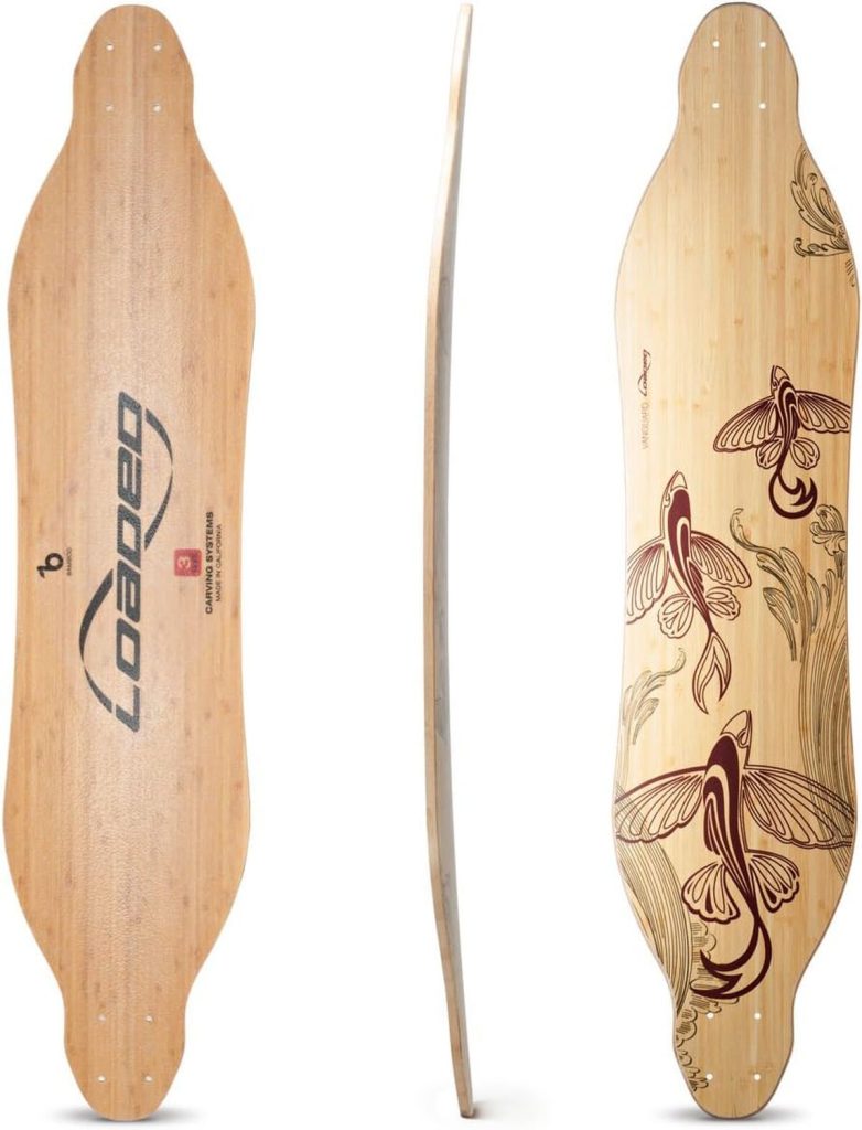Test de la Loaded Boards Vanguard Flex 4 : longboard en bambou