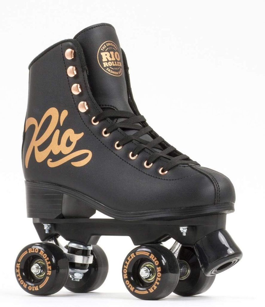 Test des quad skates Rio Roller pour enfant : rose noir, taille 38