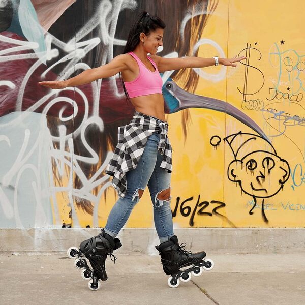 Movino Mint 3 Freeride Patins à roulettes pour Homme et Femme - Freestyle Urbain - Patins à roulettes pour Adultes - Rollers urbains pour Femmes et Hommes - Roues de 80 mm