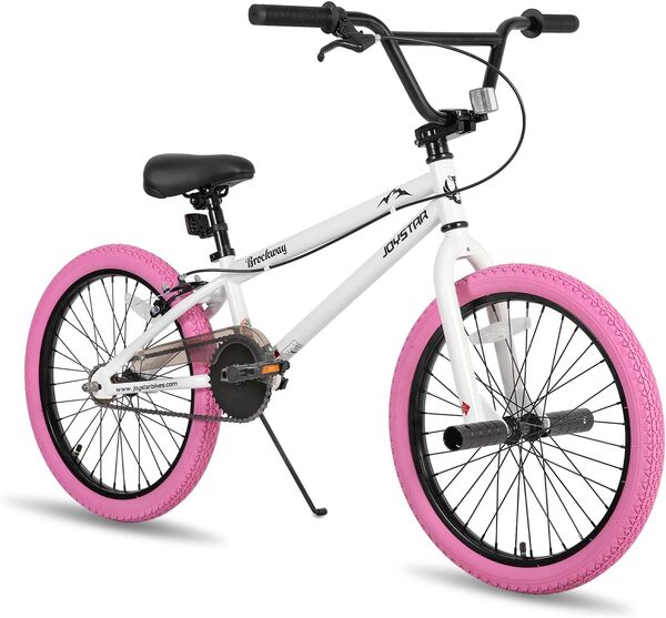 JOYSTAR Gemsbok Vélo BMX Freestyle 20 pouces pour garçons et filles âgés de 7 à 11 ans, vélo 20