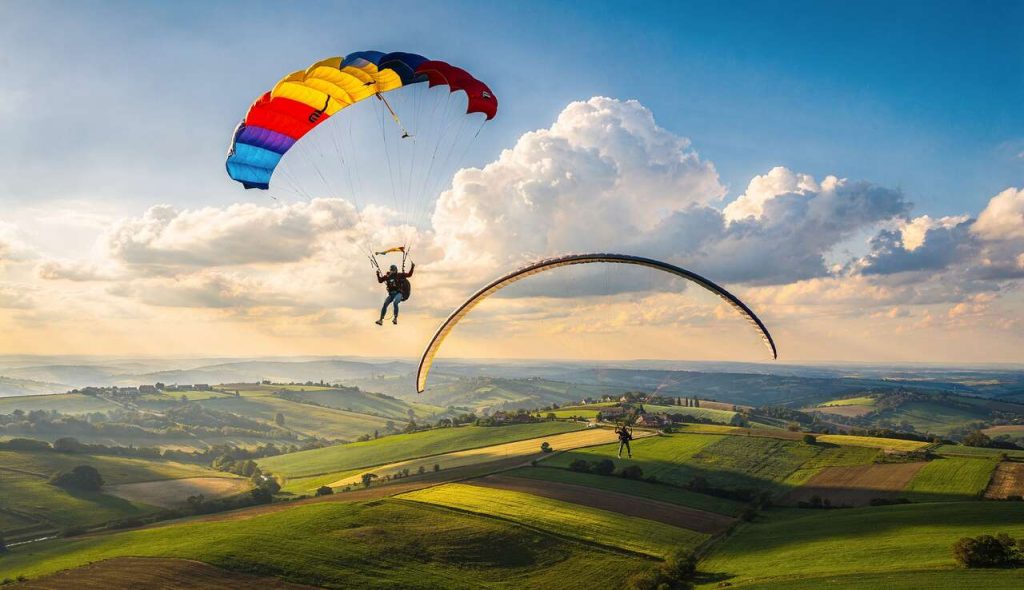 Parachute ou parapente : quelles différences ?