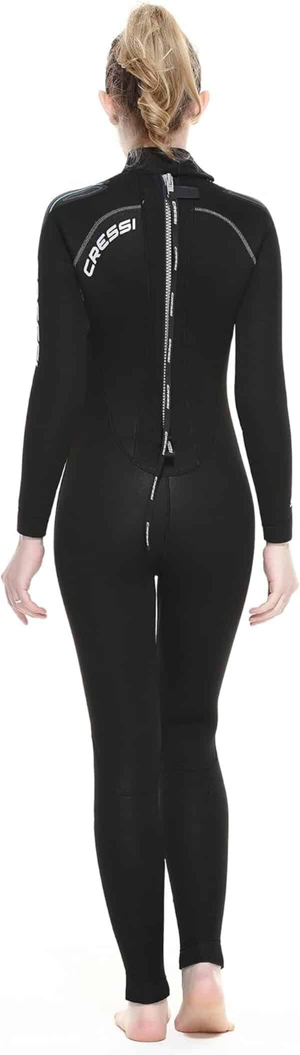 CRESSI Castoro Lady Monopiece Wetsuit - Combinaison Une Pièce Femmes de Plongée et l'Apnée en Néoprène Double Doublure