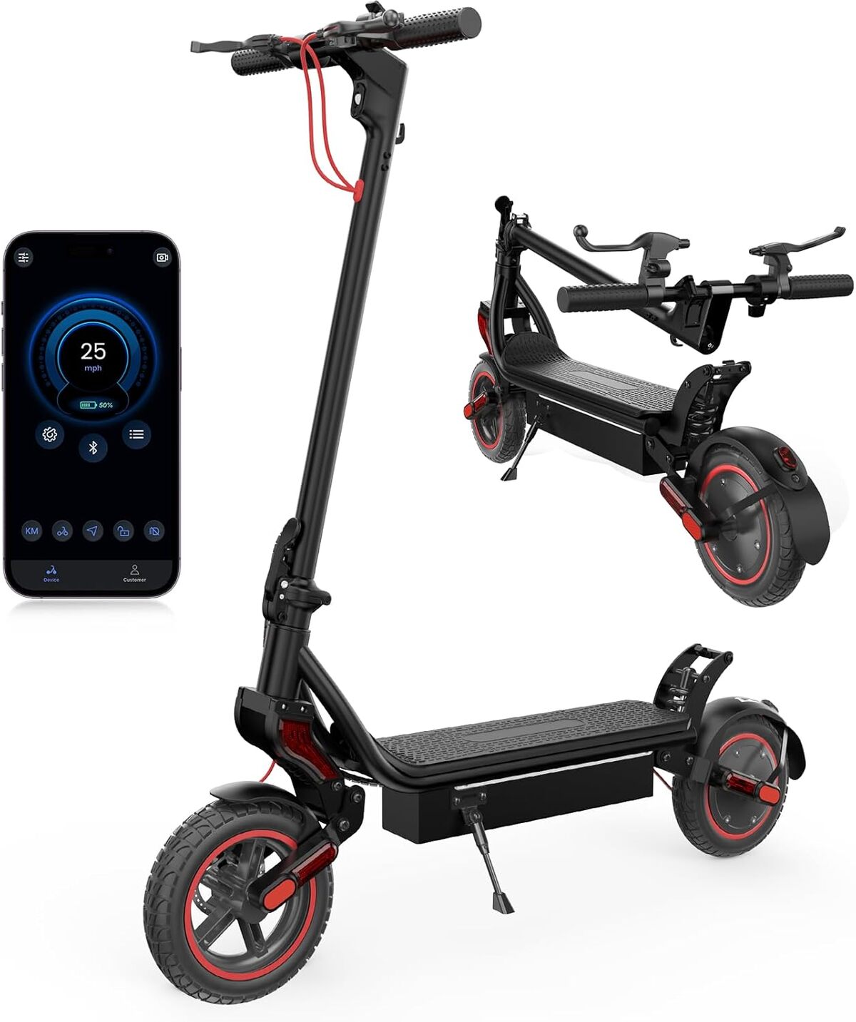 Test iScooter W8 : trottinette électrique tout-terrain 45 km d'autonomie