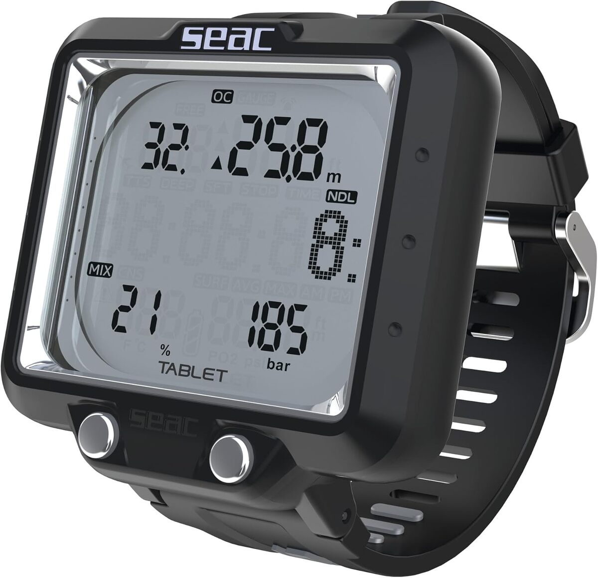 Test SEAC Tablet : ordinateur de plongée Bluetooth multi-mélanges