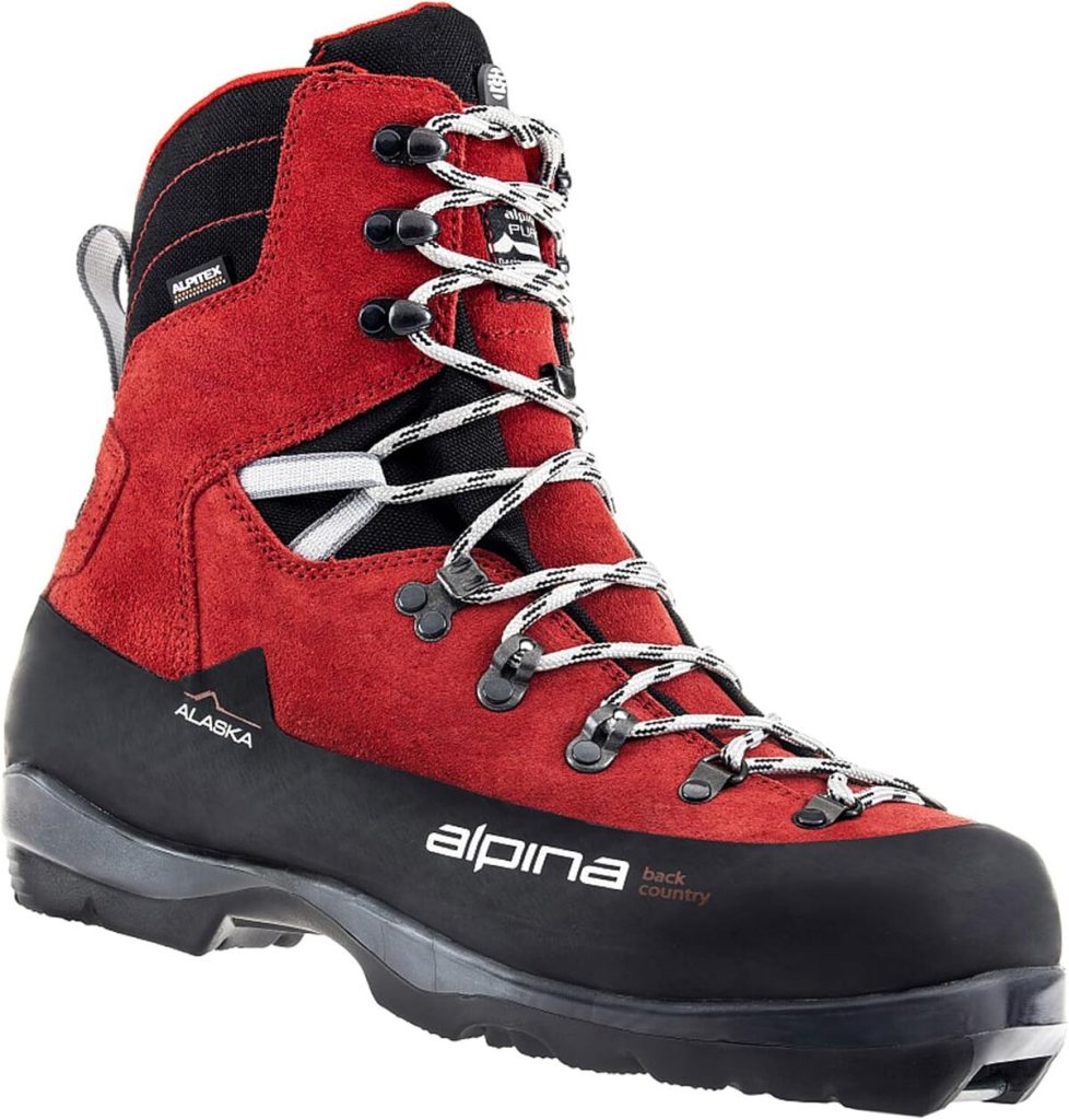 Test de la chaussure ski nordique Alpina Sports Alaska rouge 45