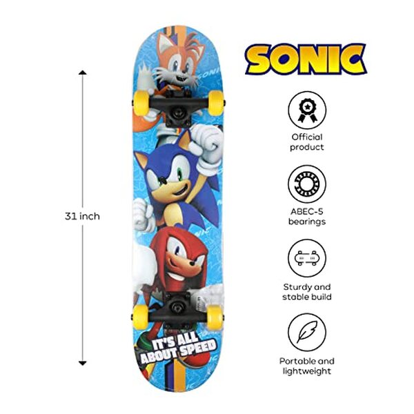 Découvrez notre test complet du skateboard de bureau Sonic The Hedgehog en érable 9 plis 78, 7 cm : un mélange parfait de style et de performance pour tous les amateurs de glisse.