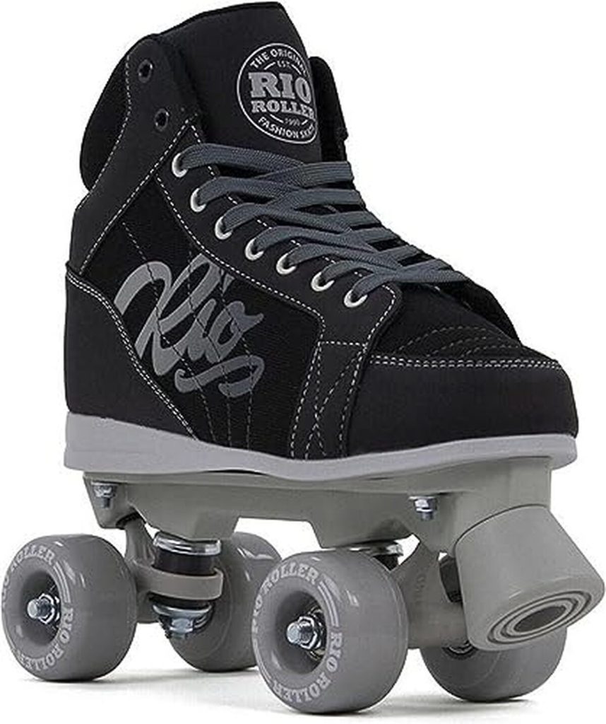 Test des Rio Roller Lumina Quad : patins à roulettes noir/gris taille 35, 5