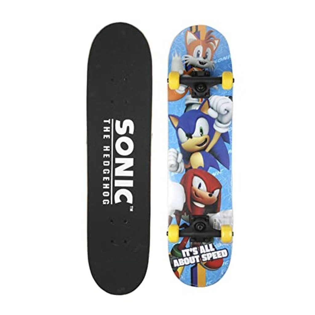Test du skateboard de bureau Sonic The Hedgehog en érable 9 plis 78, 7 cm