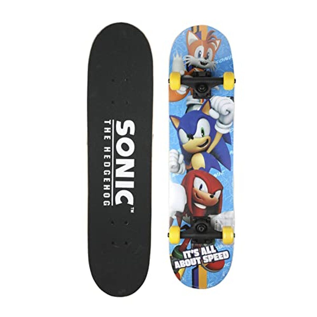 Test du skateboard de bureau Sonic The Hedgehog en érable 9 plis 78, 7 cm