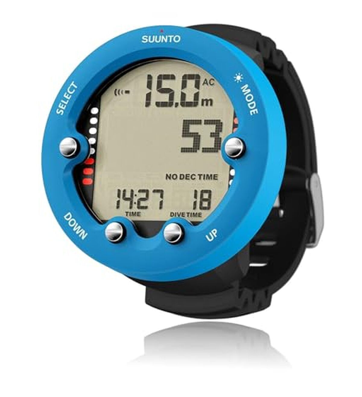 Test du suunto zoop novo : ordinateur de plongée bleu