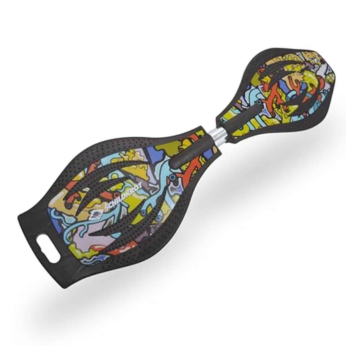 Test Schildkröt Waveboard Good Vibes : skateboard graffiti léger et antidérapant