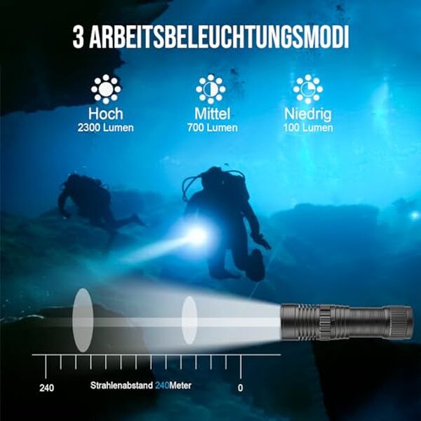 Découvrez notre test détaillé de la lampe de plongée Trustfire DF006 avec ses 2300 lumens pour une visibilité optimale sous l'eau.rouvez notre avis complet et ses performances en immersion.