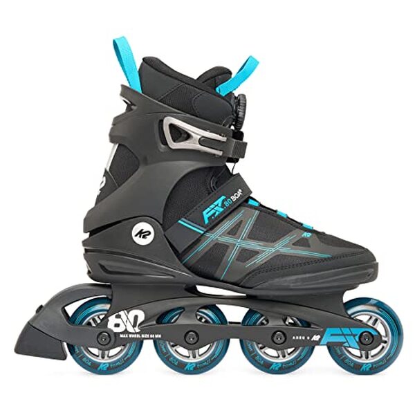 Découvrez notre analyse détaillée des patins en ligne K2 F.I.T. 80 Boa noir/bleu pour homme : confort, performance et style sont-ils au rendez-vous  ?