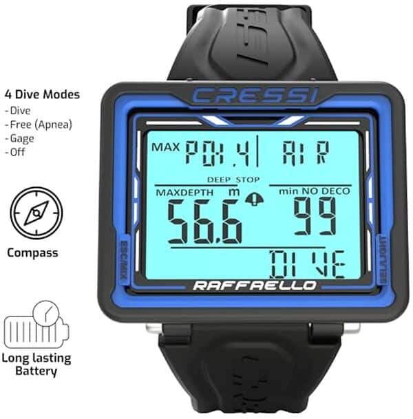 Découvrez le cressi raffaello, un ordinateur de plongée à la fois élégant et puissant conçu pour répondre aux attentes des amateurs de plongée, avec des fonctionnalités avancées et un design unisexe.