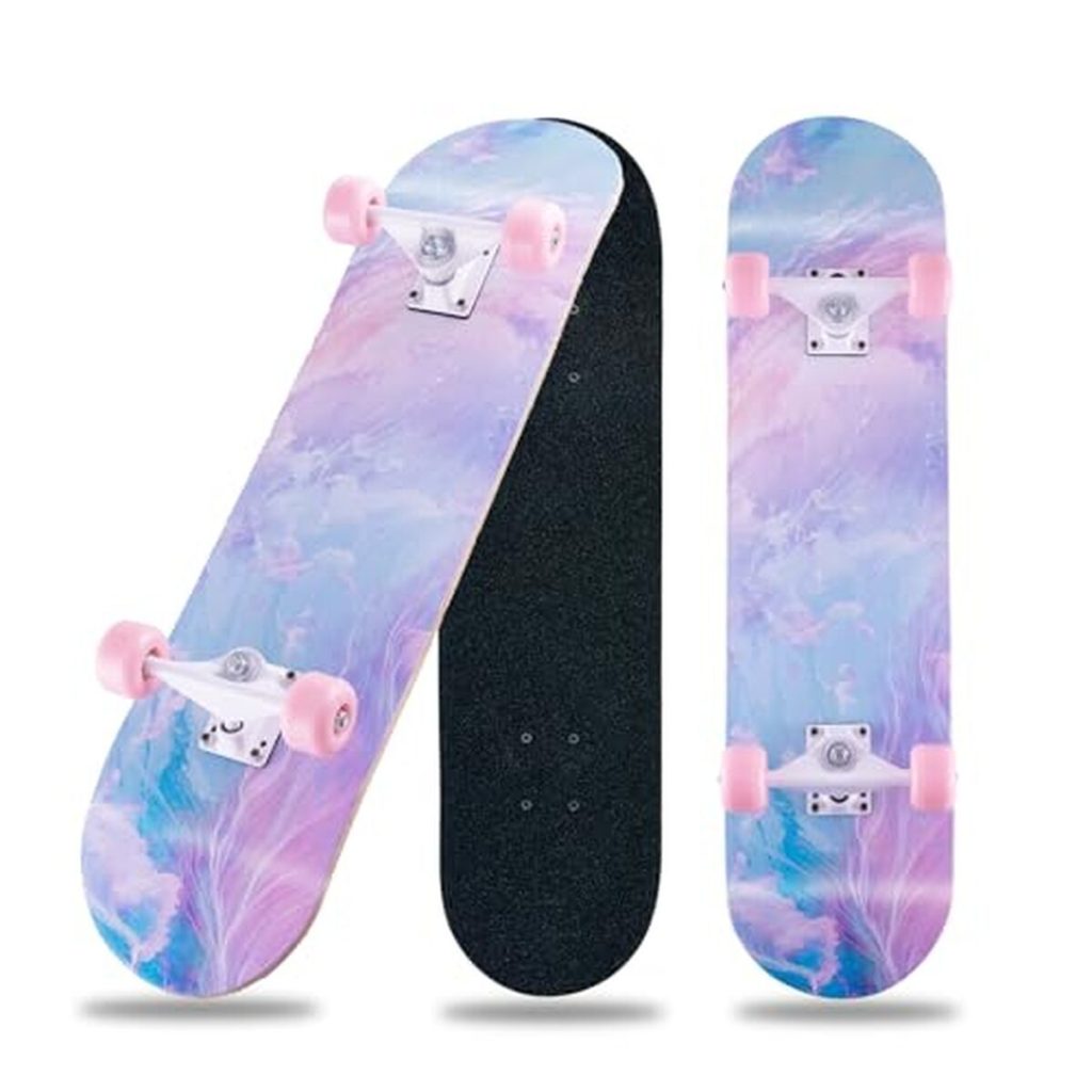 Test du skateboard complet Pink-JG pour débutants