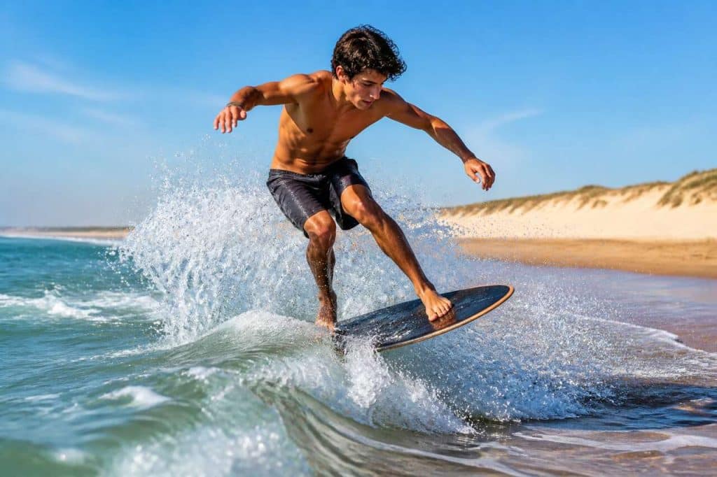 Débuter le skimboard de vague : guide complet et conseils