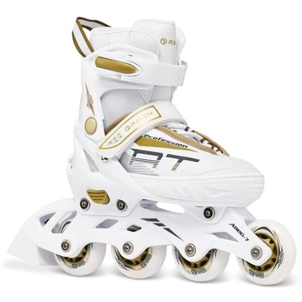 Découvrez notre test détaillé du roller Raven Profession avec pointure ajustable 38-42 en blanc/or. Qualité, confort et performances analysés pour vous. 